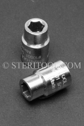 #10501_316 - NM 5/16" x 3/8dr Standard Stainless Steel Socket. 316L 3/8dr, 3/8-dr, 3/8 dr, socket, stainless steel