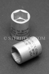 #10505_316 - NM 9/16" X 3/8dr Standard Stainless Steel Socket. 316L 3/8dr, 3/8-dr, 3/8 dr, socket, stainless steel