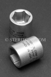 #10507_316 - NM 11/16" X 3/8dr Standard Stainless Steel Socket. 316L 3/8dr, 3/8-dr, 3/8 dr, socket, stainless steel