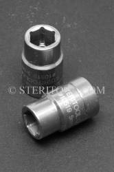 #10519 - 9mm X 3/8 DR Standard Stainless Steel Socket. 3/8dr, 3/8-dr, 3/8 dr, socket, stainless steel