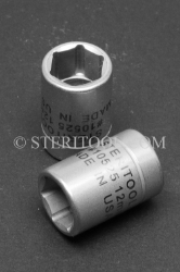 #10525_316 - NM 12mm x 3/8 DR Standard Stainless Steel Socket. 316L 3/8dr, 3/8-dr, 3/8 dr, socket, stainless steel