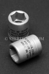 #10526 - 13mm x 3/8 DR Standard Stainless Steel Socket. 3/8dr, 3/8-dr, 3/8 dr, socket, stainless steel