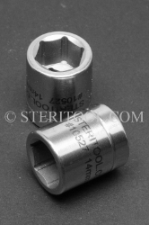 #10527 - 14mm x 3/8 DR Standard Stainless Steel Socket. 3/8dr, 3/8-dr, 3/8 dr, socket, stainless steel