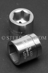 #10529 - 16mm x 3/8 DR Standard Stainless Steel Socket. 3/8dr, 3/8-dr, 3/8 dr, socket, stainless steel