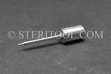 #10537 - 0.035" Hex x 1/4 DR Stainless Steel Bit, 2-1/4" OAL. 1/4 dr, 1/4dr, 1/4-dr, hex, bit, stainless steel