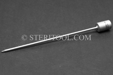 #10538SP6 - 0.050" Hex x 1/4 DR Stainless Steel Bit, 6" OAL. 1/4 dr, 1/4dr, 1/4-dr, hex, bit, stainless steel