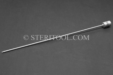 #10539SP10 - 1/16" Hex x 1/4 DR Stainless Steel Bit, 10" OAL. 1/4 dr, 1/4dr, 1/4-dr, hex, bit, stainless steel