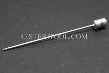 #10540SP6 - 5/64" Hex x 1/4 DR Stainless Steel Bit, 6" OAL.  1/4 dr, 1/4dr, 1/4-dr, hex, bit, stainless steel