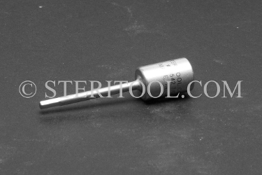 #10542 - 7/64" Hex x 1/4 DR Stainless Steel Bit, 2-1/4" OAL. 1/4 dr, 1/4dr, 1/4-dr, hex, bit, stainless steel