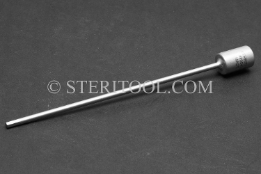 #10542SP6 - 7/64" Hex x 1/4 DR Stainless Steel Bit, 6" OAL. 1/4 dr, 1/4dr, 1/4-dr, hex, bit, stainless steel