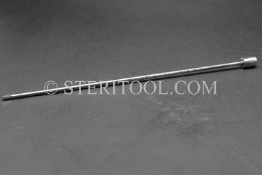 #10545SP12 - 5/32" Hex x 1/4 DR Stainless Steel Bit, 12"(300mm) OAL. hex, hex bit, bit, 1/4dr, 1/4 dr, 1/4-dr, stainless steel