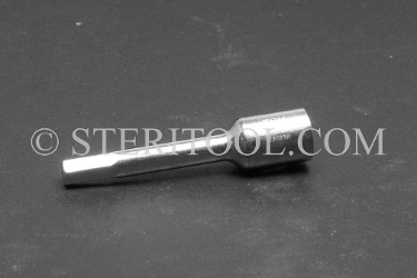 #10547 - 7/32" Hex x 1/4 DR Stainless Steel Bit, 2-1/4" OAL. 1/4 dr, 1/4dr, 1/4-dr, hex, bit, stainless steel