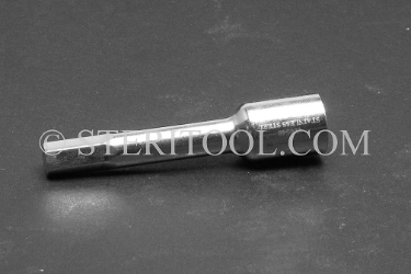 #10548 - 1/4" Hex x 1/4 DR Stainless Steel Bit, 2-1/4" OAL. 1/4 dr, 1/4dr, 1/4-dr, hex, bit, stainless steel
