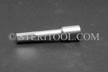 #10549 - 5/16" Hex x 1/4 DR Stainless Steel Bit, 2-1/4" OAL. 1/4 dr, 1/4dr, 1/4-dr, hex, bit, stainless steel