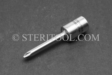 #10552 - PH #0 X 1/4 DR Stainless Steel Bit, 2-1/4" OAL. 1/4 dr, 1/4dr, 1/4-dr, bit, phillips, stainless steel