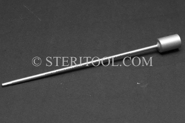 #10561SP4 - 2.5mm Hex X 1/4 DR Stainless Steel Bit, 4" OAL. 1/4 dr, 1/4dr, 1/4-dr, hex, bit, stainless steel