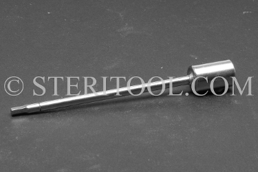 #10562SP4 - 3.0mm Hex x 1/4 DR Stainless Steel Bit, 4"(100) OAL hex, hex bit, bit, 1/4dr, 1/4 dr, 1/4-dr, stainless steel