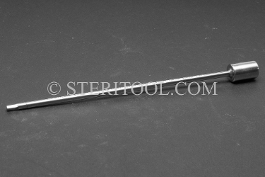 #10562SP6 - 3.0mm Hex x 1/4 DR Stainless Steel Bit, 6"(150mm). hex, hex bit, bit, 1/4dr, 1/4 dr, 1/4-dr, stainless steel