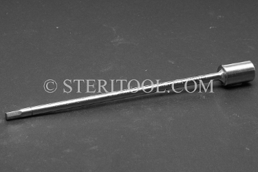 #10564SP5 - 4.0mm Hex X 1/4 DR Stainless Steel Bit, 5" OAL.  1/4 dr, 1/4dr, 1/4-dr, hex, bit, stainless steel