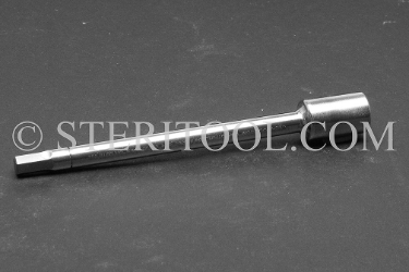#10565SP4 - 5.0mm Hex X 1/4 DR Stainless Steel Bit, 4"(100mm) OAL. 1/4 dr, 1/4dr, 1/4-dr, hex, bit, stainless steel