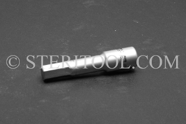 #10567 - 8.0mm Hex X 1/4 DR Stainless Steel Bit, 2-1/4"(57mm) OAL. 1/4 dr, 1/4dr, 1/4-dr, hex, bit, stainless steel
