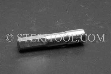 #10568 - 10.0mm Hex X 1/4 DR Stainless Steel Bit, 2-1/4"(57mm) OAL. 1/4 dr, 1/4dr, 1/4-dr, hex, bit, stainless steel