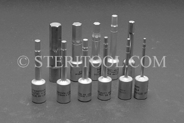 #10569 - SET: 11 pc Stainless Steel 1/4DR Hex Bit Metric Set: 2.0mm ~ 10mm. 1/4 dr, 1/4dr, 1/4-dr, hex, bit, stainless steel