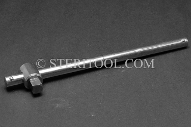 #10587 - 8" x 3/8DR Stainless Steel Sliding Head Power/Breaker Bar. 3/8 dr, 3/8dr, 3/8-dr, breaker bar, stainless steel