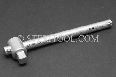 #10590SP6 -  6" x 3/8DR Stainless Steel Sliding Head Power/Breaker Bar. 3/8dr, 3/8 dr, 3/8-dr, socket, stainless steel, power bar