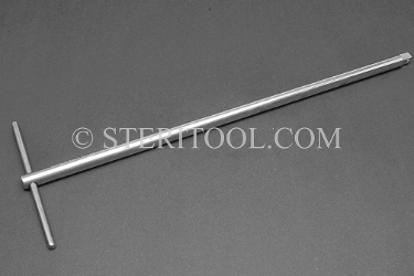 #10597 - 1/4 DR x 11"(275mm) Stainless Steel T Bar. 1/4 dr, 1/4-dr, 1/4dr, t bar, stainless steel
