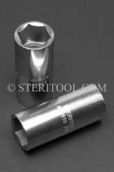 #10610 - 7/8" x 3/8 DR Stainless Steel Deep Socket. 3/8 dr, 3/8dr, 3/8-dr, deep, stainless steel, socket