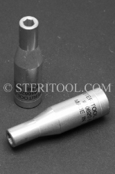 #10620 - 6mm x 3/8 DR Stainless Steel Deep Socket. 3/8 dr, 3/8dr, 3/8-dr, deep, stainless steel, socket