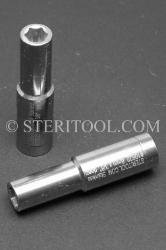 #10622 - 8mm x 3/8 DR Stainless Steel Deep Socket. 3/8 dr, 3/8dr, 3/8-dr, deep, stainless steel, socket