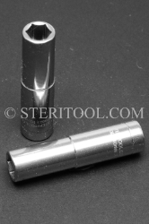 #10623 - 10mm x 3/8 DR Stainless Steel Deep Socket. 3/8 dr, 3/8dr, 3/8-dr, deep, stainless steel, socket