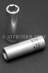 #10626 - 13mm x 3/8 DR Stainless Steel Deep Socket. 3/8 dr, 3/8dr, 3/8-dr, deep, stainless steel, socket