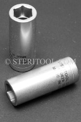 #10629 - 16mm x 3/8 DR Stainless Steel Deep Socket. 3/8 dr, 3/8dr, 3/8-dr, deep, stainless steel, socket