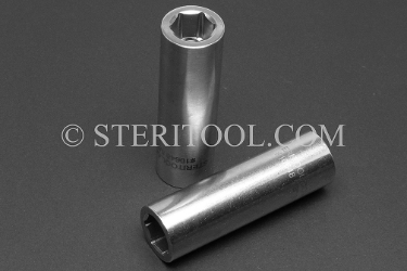 #10648 - 5/8" x 1/2 DR Stainless Steel Deep Socket. 1/2 dr, 1/2dr, 1/2-dr, deep, stainless steel, socket