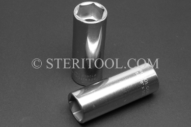 #10652 - 7/8" x 1/2 DR Stainless Steel Deep Socket. 1/2 dr, 1/2dr, 1/2-dr, deep, stainless steel, socket