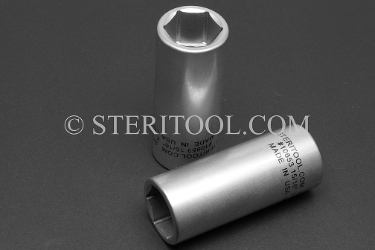 #10653 - 15/16" x 1/2 DR Stainless Steel Deep Socket. 1/2 dr, 1/2dr, 1/2-dr, deep, stainless steel, socket