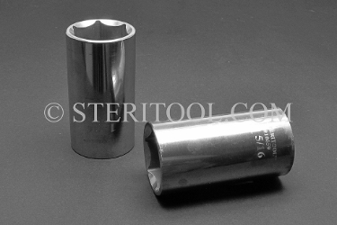#10659 - 1-5/16" x 1/2 DR Stainless Steel Deep Socket. 1/2 dr, 1/2dr, 1/2-dr, deep, stainless steel, socket