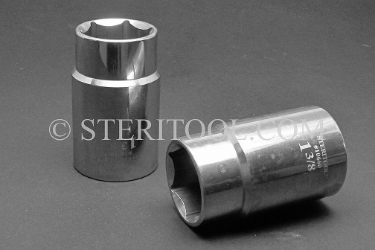 #10660 - 1-3/8" x 1/2 DR Stainless Steel Deep Socket. 1/2 dr, 1/2dr, 1/2-dr, deep, stainless steel, socket
