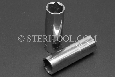 #10671 - 20mm x 1/2 DR Stainless Steel Deep Socket. 1/2 dr, 1/2dr, 1/2-dr, deep, stainless steel, socket