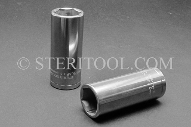 #10675_SP1.5 - 24mm x 1/2 DR Stainless Steel Deep Socket. 1-1/2" 1/2 dr, 1/2dr, 1/2-dr, deep, stainless steel, socket