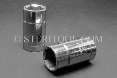 #10682 - 31mm x 1/2 DR Stainless Steel Deep Socket. 1/2 dr, 1/2dr, 1/2-dr, deep, stainless steel, socket
