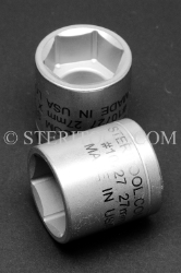 #10727 - 27mm X 3/8 DR Stainless Steel Standard Socket. 3/8dr, 3/8 dr, 3/8-dr, stainless steel, socket