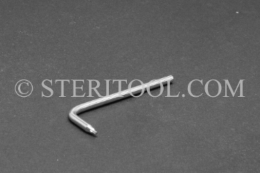 #10804_316 - NM #4 Stainless Steel Star L Key. 316L star, hex lobe, torx, L key, stainless steel