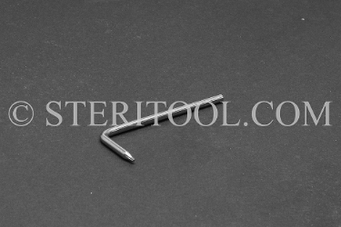#10804 - #4 Stainless Steel Star L Key. star, hex lobe, torx, L key, stainless steel