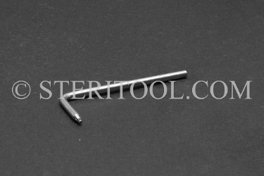 #10805 - #5 Stainless Steel Star L Key. star, hex lobe, torx, L key, stainless steel