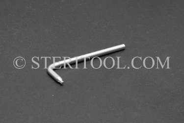 #10806_316 - NM #6 Stainless Steel Star L Key. 316L star, hex lobe, torx, L key, stainless steel