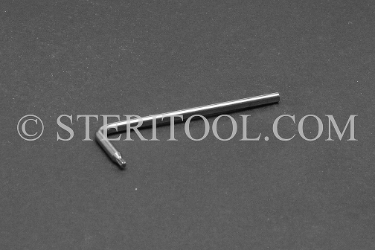 #10806 - #6 Stainless Steel Star L Key. star, hex lobe, torx, L key, stainless steel